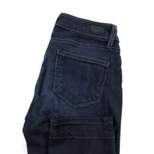 Paige 26 Skyline Skinny Dark Wash Blue Stretch Jeans